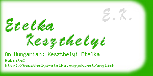 etelka keszthelyi business card